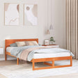 Vidaxl bedframe wasbruin 120 x 190 cm massief grenenhout