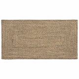 Vidaxl vloerkleden rechthoekig natuurlijk en zwart 80 x 150 cm jute