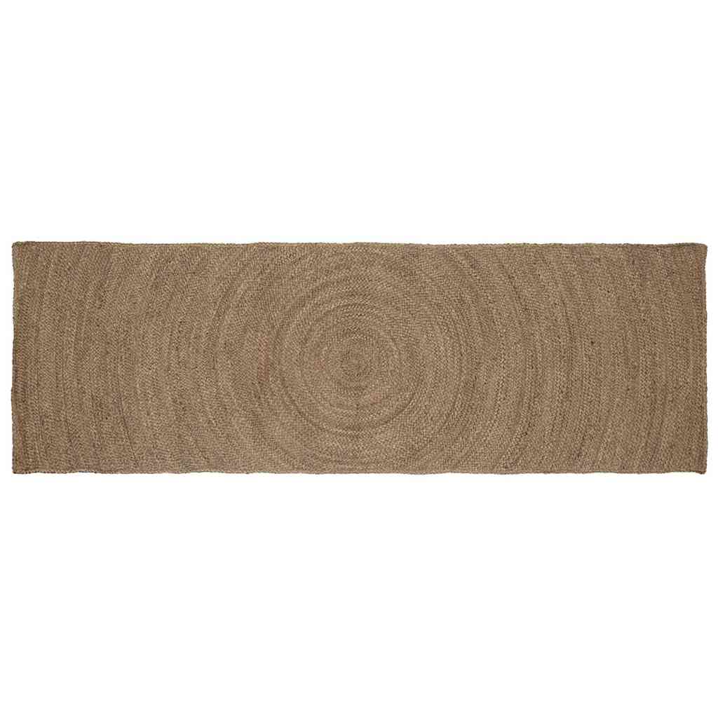 Vidaxl vloerkleden rechthoekig grijs 80 x 300 cm jute