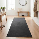 Vidaxl vloerkleden rechthoekig donkergrijs 60 x 400 cm jute