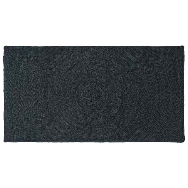 Vidaxl vloerkleden donkergrijs 80 x 150 cm jute