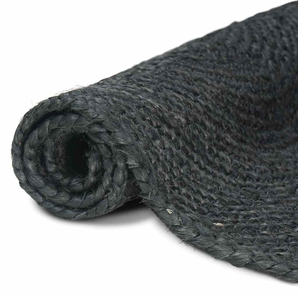 Vidaxl vloerkleden rechthoekig donkergrijs 80 x 200 cm jute