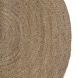 Vidaxl vloerkleden ovaal grijs 122 x 183 cm jute