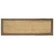 Vidaxl gebied tapijt grijs 80 x 200 cm jute