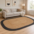 Vidaxl gebied tapijt donkergrijs 205 x 305 cm jute