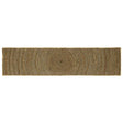 Vidaxl gebied tapijt zwart 60 x 250 cm jute