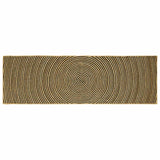Vidaxl vloerkleed natuurlijk en zwart 80 x 250 cm jute