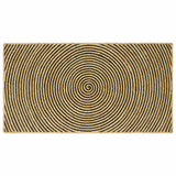 Vidaxl vloerkleed natuurlijk en zwart 100 x 200 cm jute