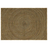 Vidaxl vloerkleed natuurlijk en zwart 240 x 340 cm jute
