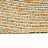 Vidaxl vloerkleed natuurlijk en wit 152 x 245 cm jute