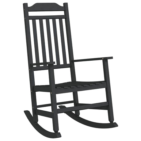 Vidaxl schommelstoel zwart 84 x 65 x 114 cm kunststof