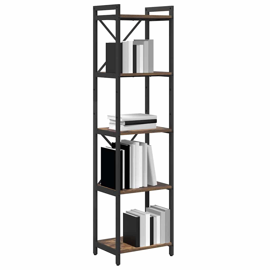 Vidaxl boekenkast 40 x 30 x 155 cm bewerkt hout gerookt eiken