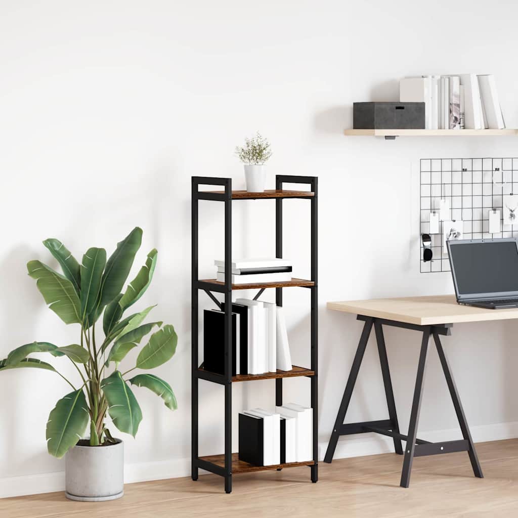 Vidaxl boekenkast 40 x 30 x 119 cm bewerkt hout gerookt eiken