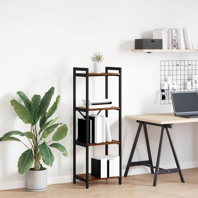 Vidaxl boekenkast 40 x 30 x 119 cm bewerkt hout gerookt eiken