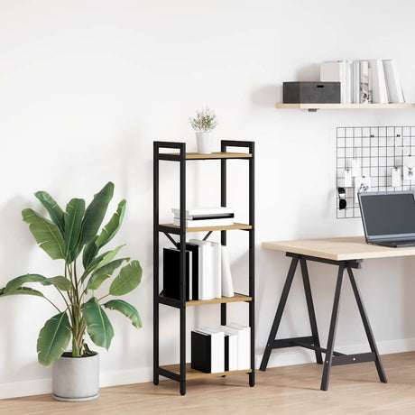 Vidaxl boekenkast 40 x 30 x 119 cm bewerkt hout artisan eiken