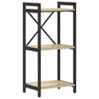 Vidaxl boekenkast 40 x 30 x 85 cm bewerkt hout sonoma eiken