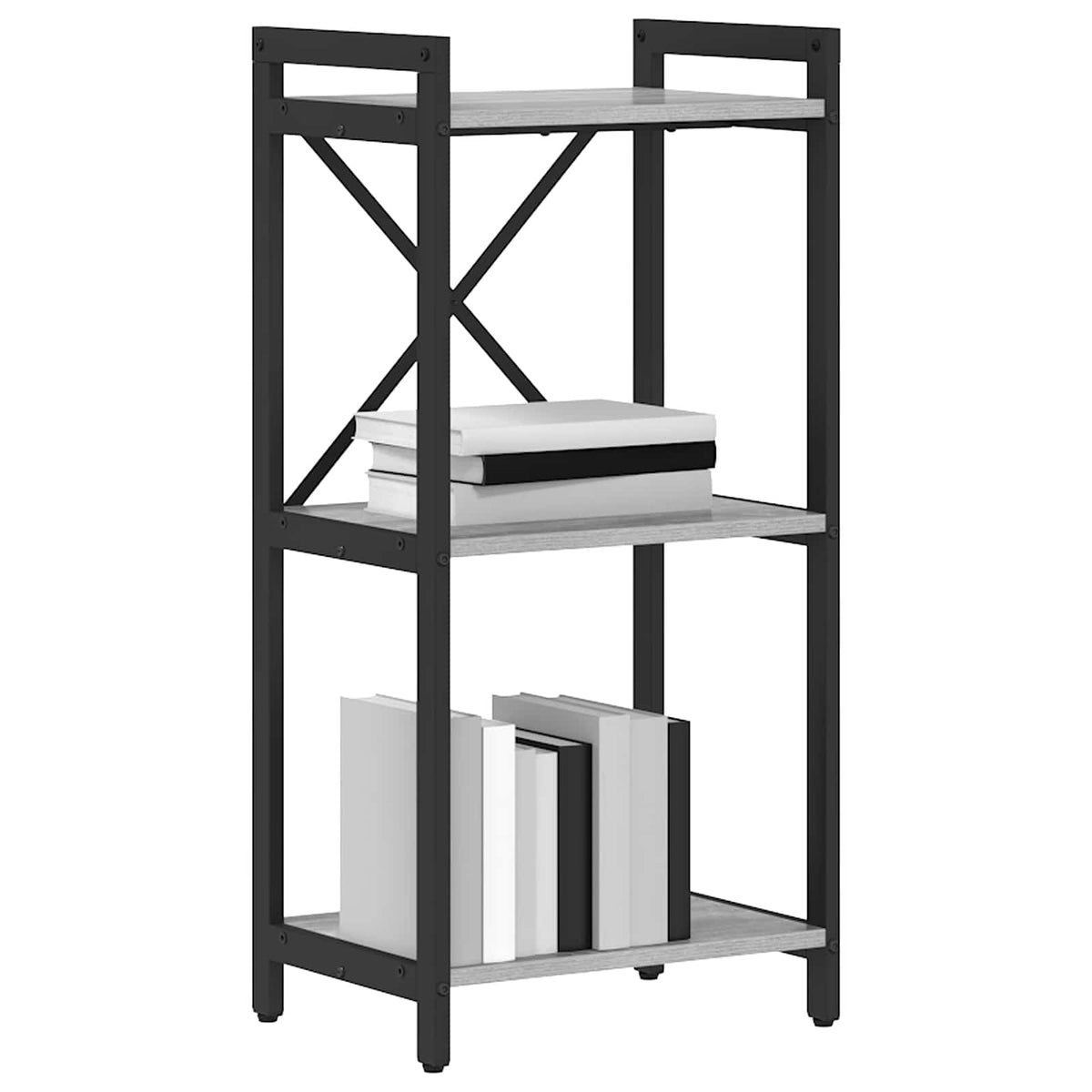 Vidaxl boekenkast 40 x 30 x 85 cm bewerkt hout grijs sonoma