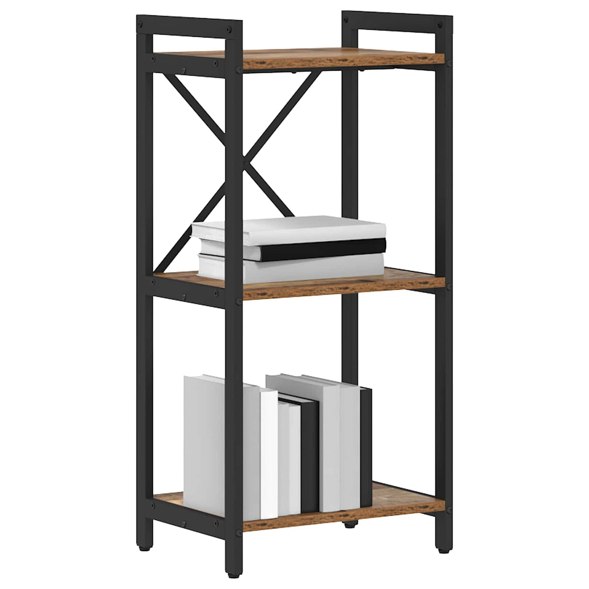 Vidaxl boekenkast 40 x 30 x 85 cm bewerkt hout oud hout