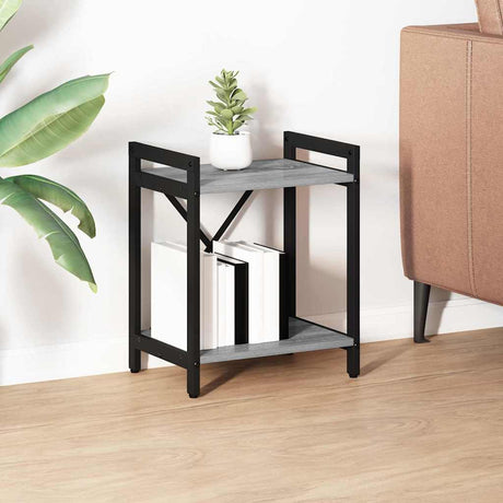 Vidaxl boekenkast 40 x 30 x 50 cm bewerkt hout grijs sonoma