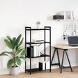 Vidaxl boekenkast 60 x 30 x 120 cm bewerkt hout zwart eiken