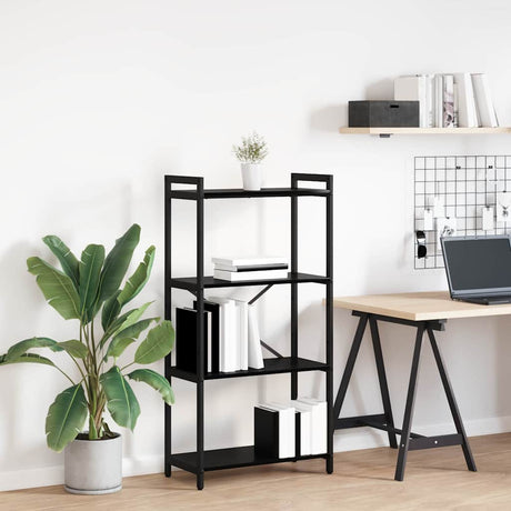 Vidaxl boekenkast 60 x 30 x 120 cm bewerkt hout zwart eiken