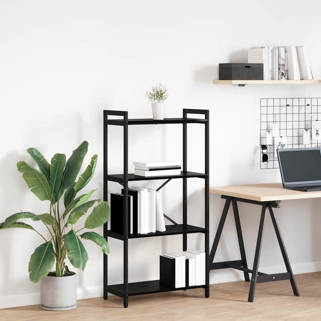 Vidaxl boekenkast 60 x 30 x 120 cm bewerkt hout zwart eiken