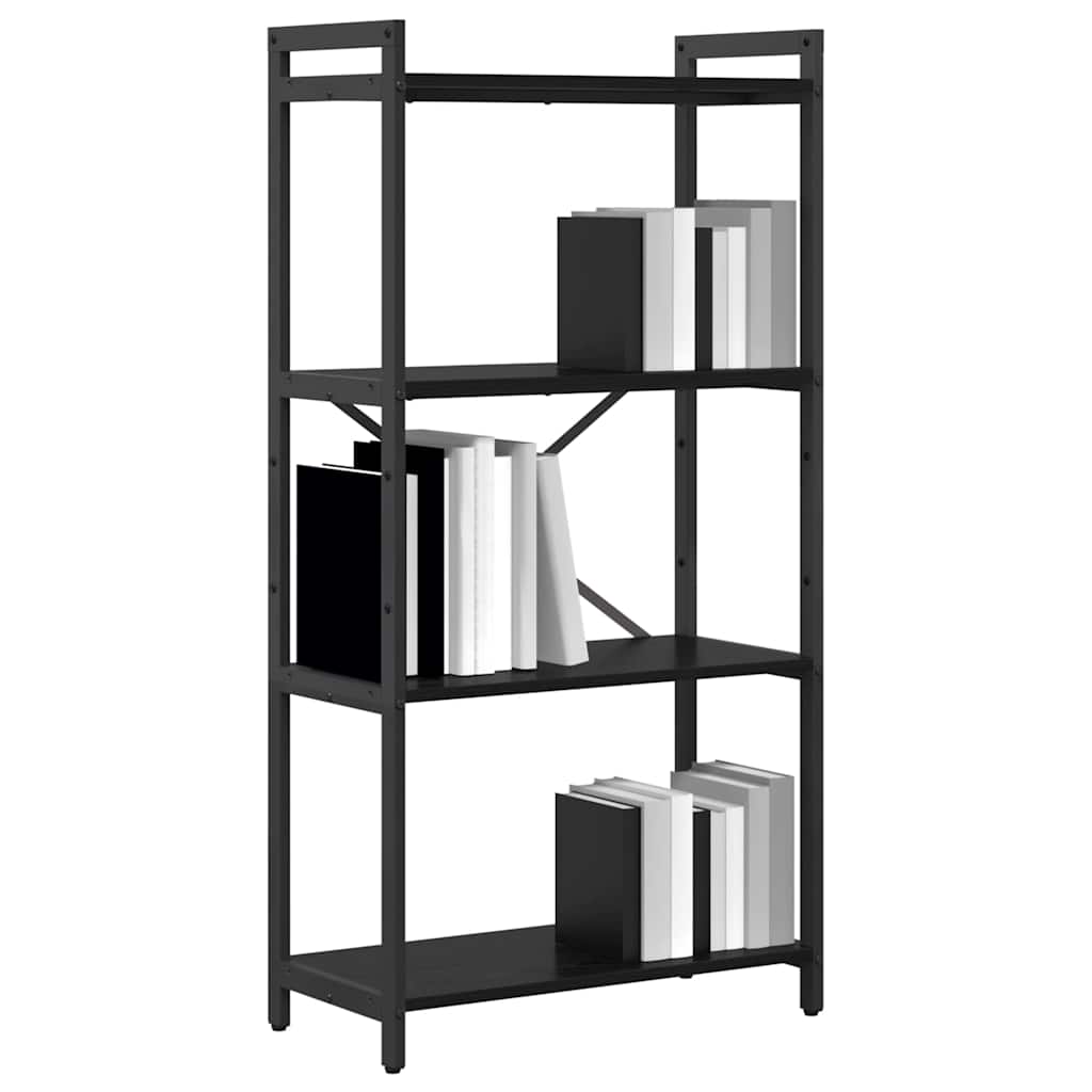 Vidaxl boekenkast 60 x 30 x 120 cm bewerkt hout zwart eiken