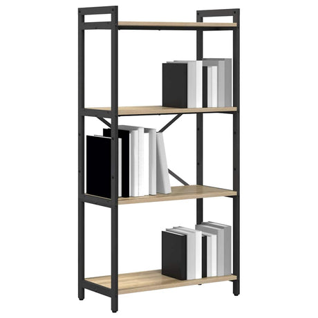 Vidaxl boekenkast 60 x 30 x 120 cm bewerkt hout sonoma eiken