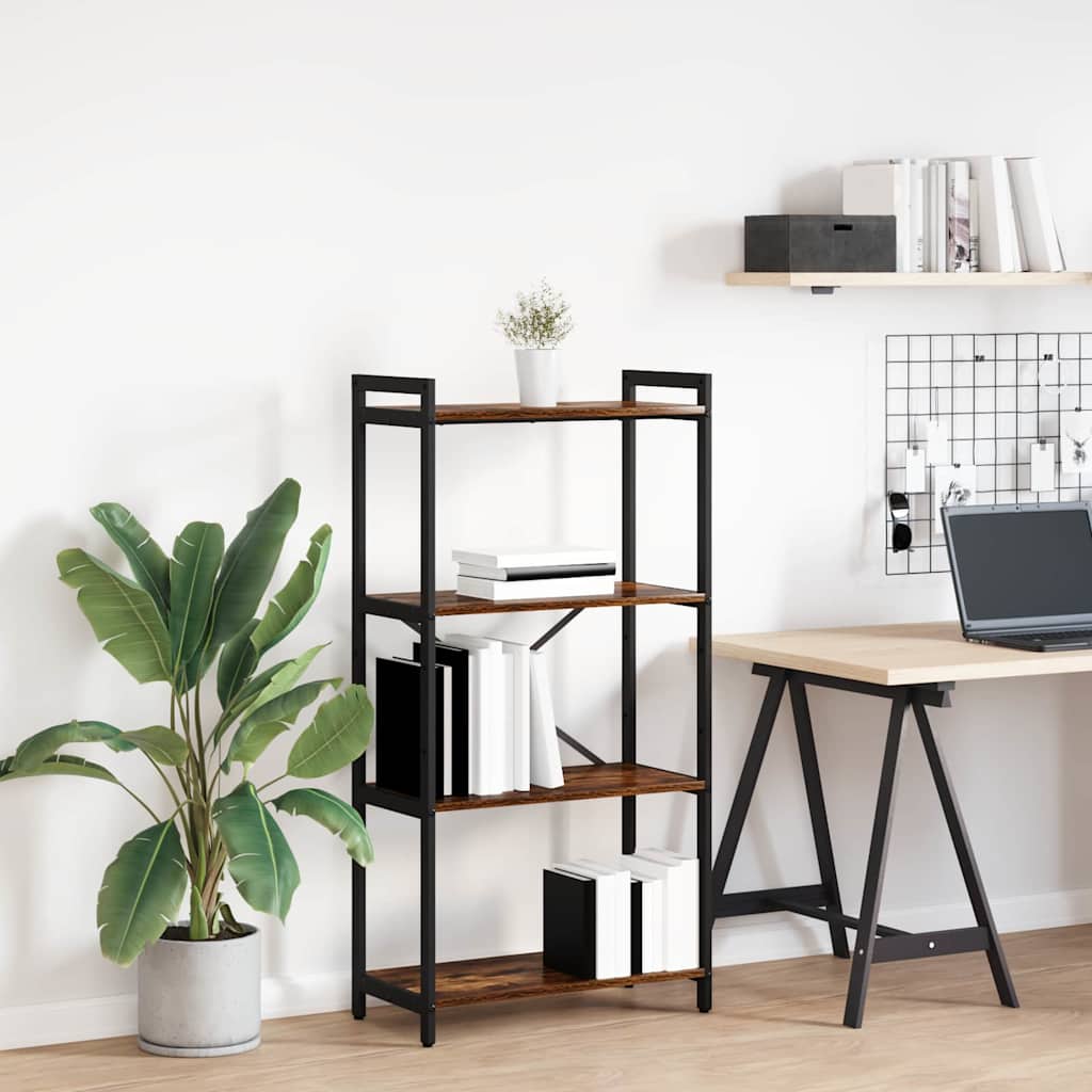 Vidaxl boekenkast 60 x 30 x 120 cm bewerkt hout gerookt eiken