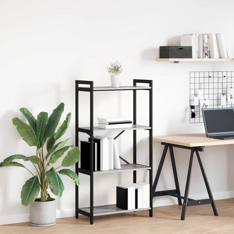 Vidaxl boekenkast 60 x 30 x 120 cm bewerkt hout grijs sonoma