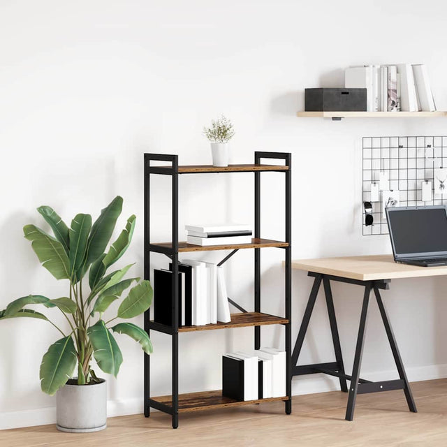 Vidaxl boekenkast 60 x 30 x 120 cm bewerkt hout oud hout
