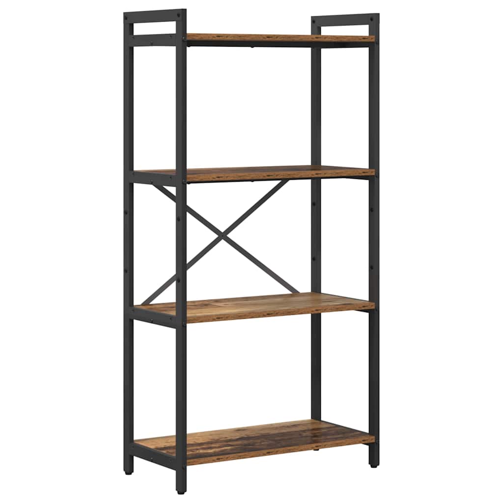 Vidaxl boekenkast 60 x 30 x 120 cm bewerkt hout oud hout