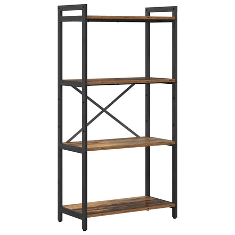 Vidaxl boekenkast 60 x 30 x 120 cm bewerkt hout oud hout