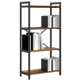 Vidaxl boekenkast 60 x 30 x 120 cm bewerkt hout oud hout