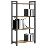 Vidaxl boekenkast 60 x 30 x 120 cm bewerkt hout artisan eiken