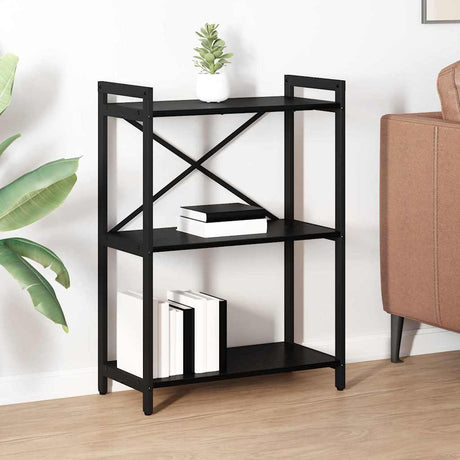 Vidaxl boekenkast 60 x 30 x 85 cm bewerkt hout zwart eiken