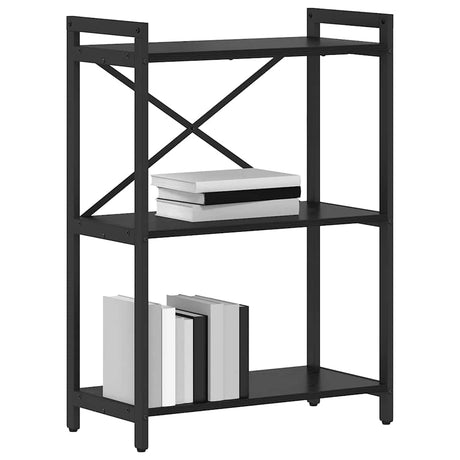 Vidaxl boekenkast 60 x 30 x 85 cm bewerkt hout zwart eiken
