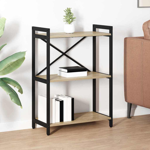 Vidaxl boekenkast 60 x 30 x 85 cm bewerkt hout sonoma eiken