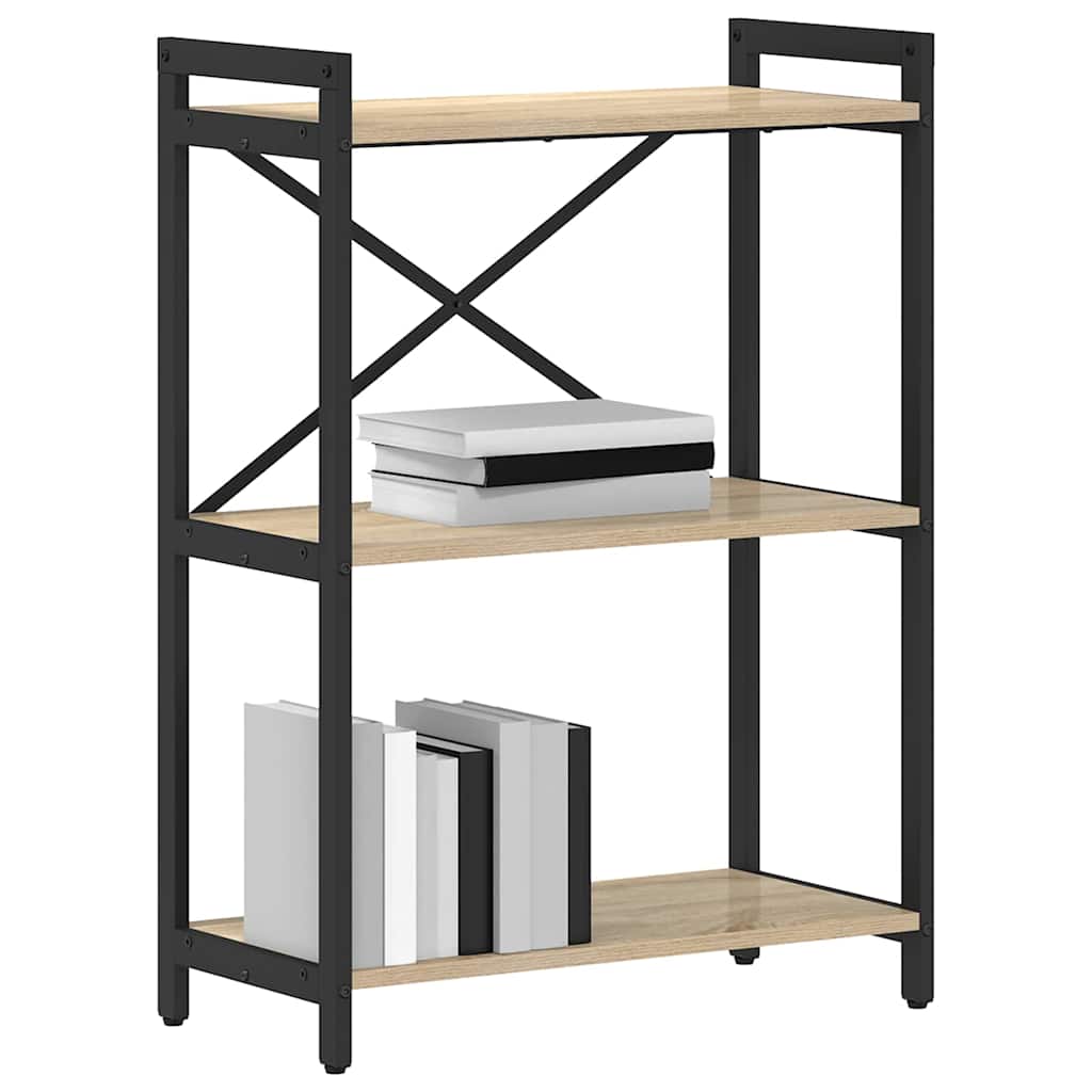 Vidaxl boekenkast 60 x 30 x 85 cm bewerkt hout sonoma eiken