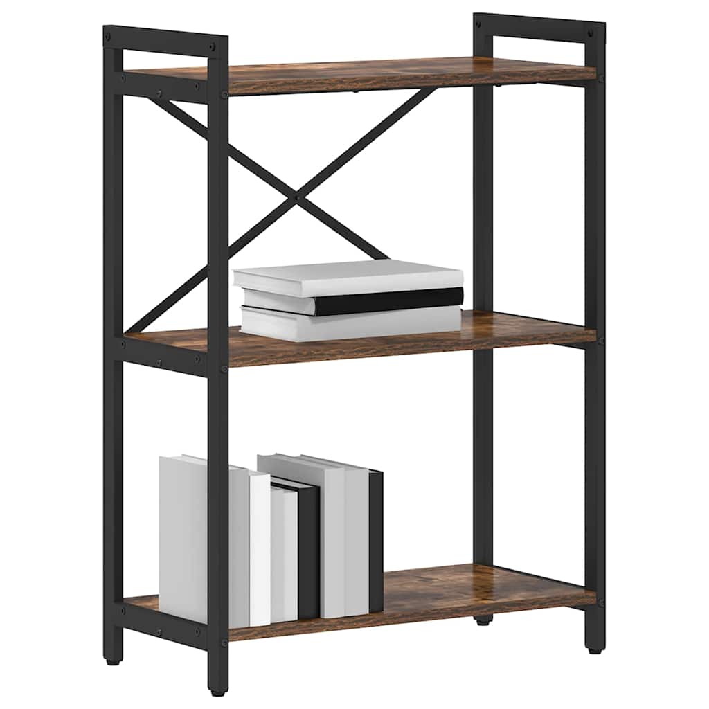 Vidaxl boekenkast 60 x 30 x 85 cm bewerkt hout gerookt eiken