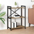 Vidaxl boekenkast 60 x 30 x 85 cm bewerkt hout artisan eiken