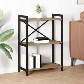 Vidaxl boekenkast 60 x 30 x 85 cm bewerkt hout artisan eiken
