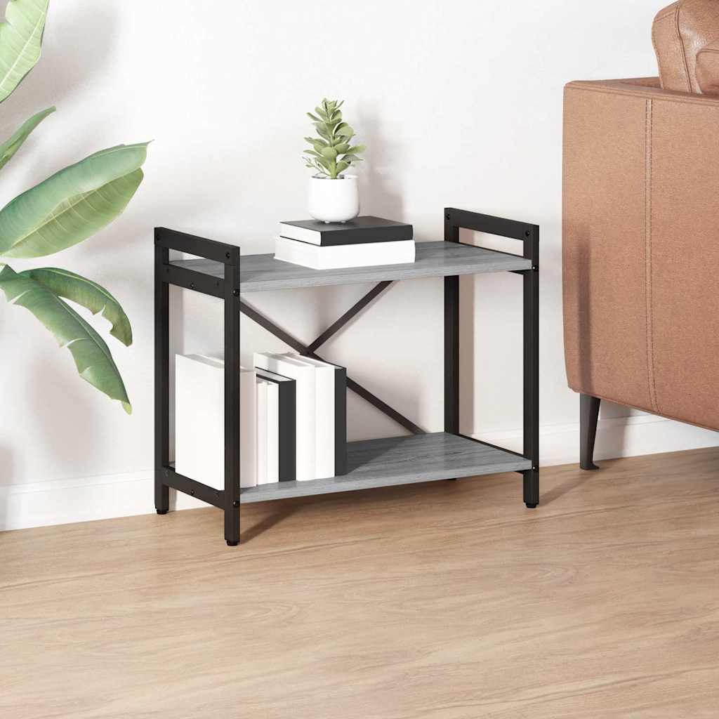 Vidaxl boekenkast 60 x 30 x 50 cm bewerkt hout grijs sonoma