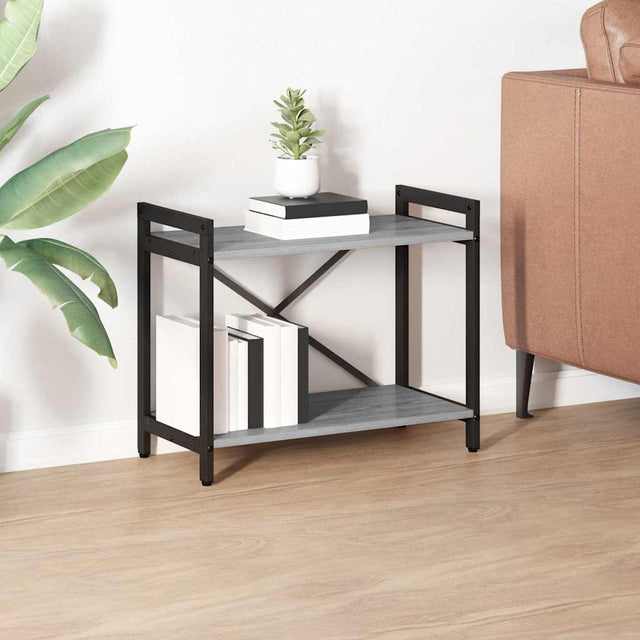 Vidaxl boekenkast 60 x 30 x 50 cm bewerkt hout grijs sonoma