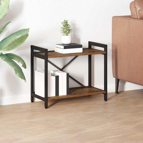Vidaxl boekenkast 60 x 30 x 50 cm bewerkt hout oud hout