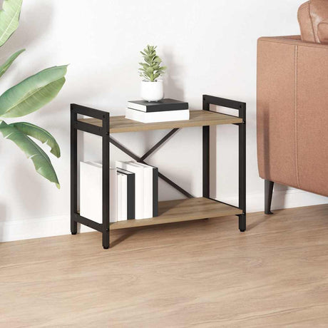 Vidaxl boekenkast 60 x 30 x 50 cm bewerkt hout artisan eiken