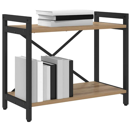 Vidaxl boekenkast 60 x 30 x 50 cm bewerkt hout artisan eiken