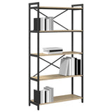 Vidaxl boekenkast 80 x 30 x 155 cm bewerkt hout sonoma eiken