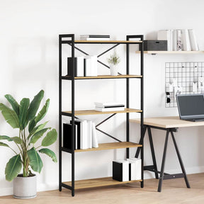 Vidaxl boekenkast 80 x 30 x 155 cm bewerkt hout artisan eiken
