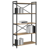 Vidaxl boekenkast 80 x 30 x 155 cm bewerkt hout artisan eiken